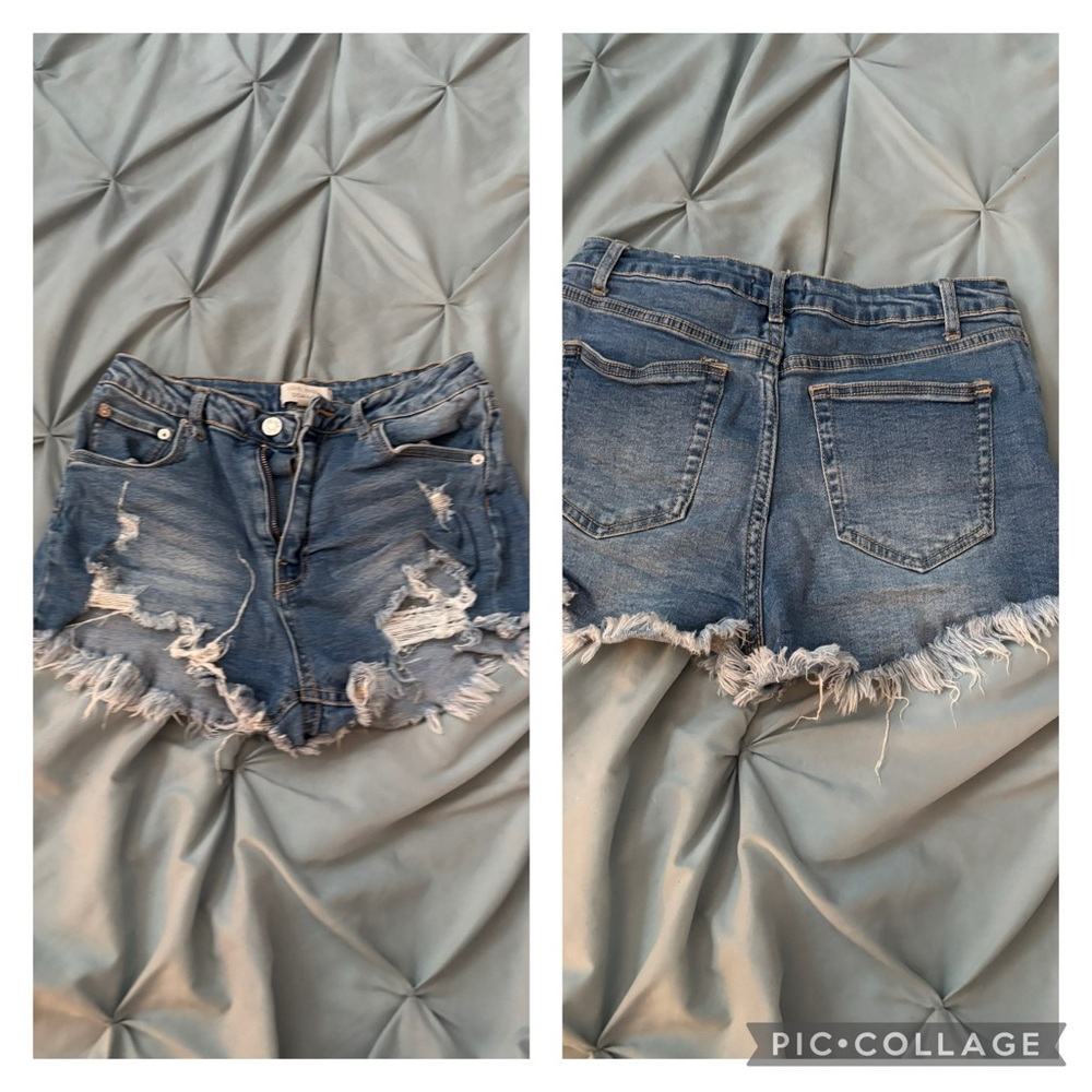Denim Distressed Women Shorts